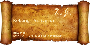 Kökény Julianna névjegykártya