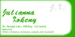 julianna kokeny business card